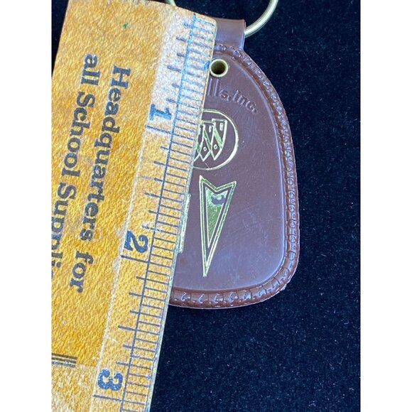 Vtg Pontiac Buick Oldsmobile Eaton Motor Co. Athens Tx Key Ring Chain Brown Mopa - Picture 5 of 6